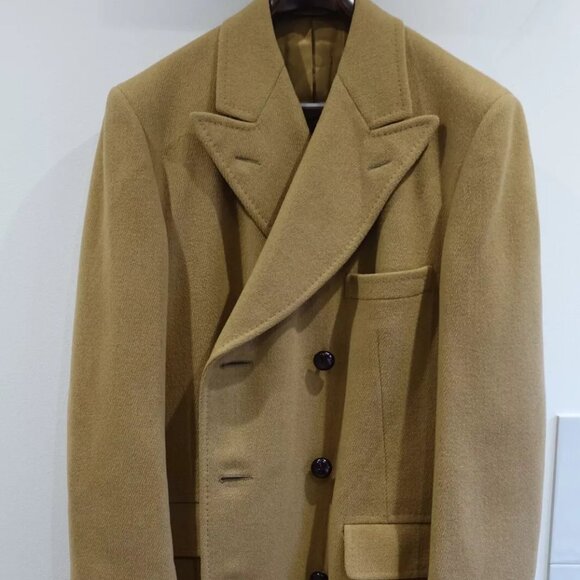 LNWOT Chester Barrie Hand Tailored Double Breasted Wool Overcoat England US42R - Picture 1 of 16